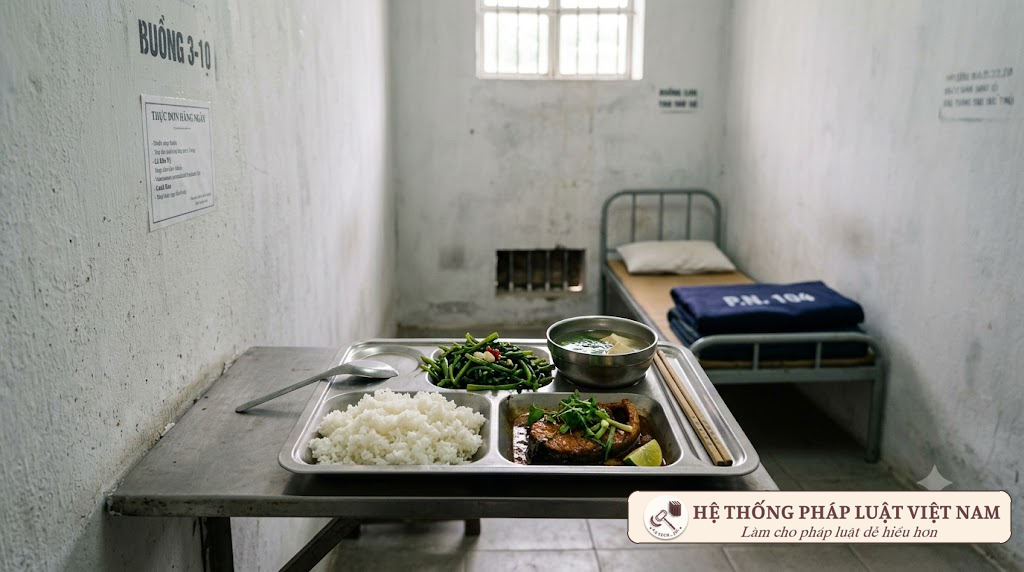 Phạm nhân được ăn gì từ 01/7/2026? Những thay đổi đột phá về chế độ ăn và mua sắm trong trại giam
