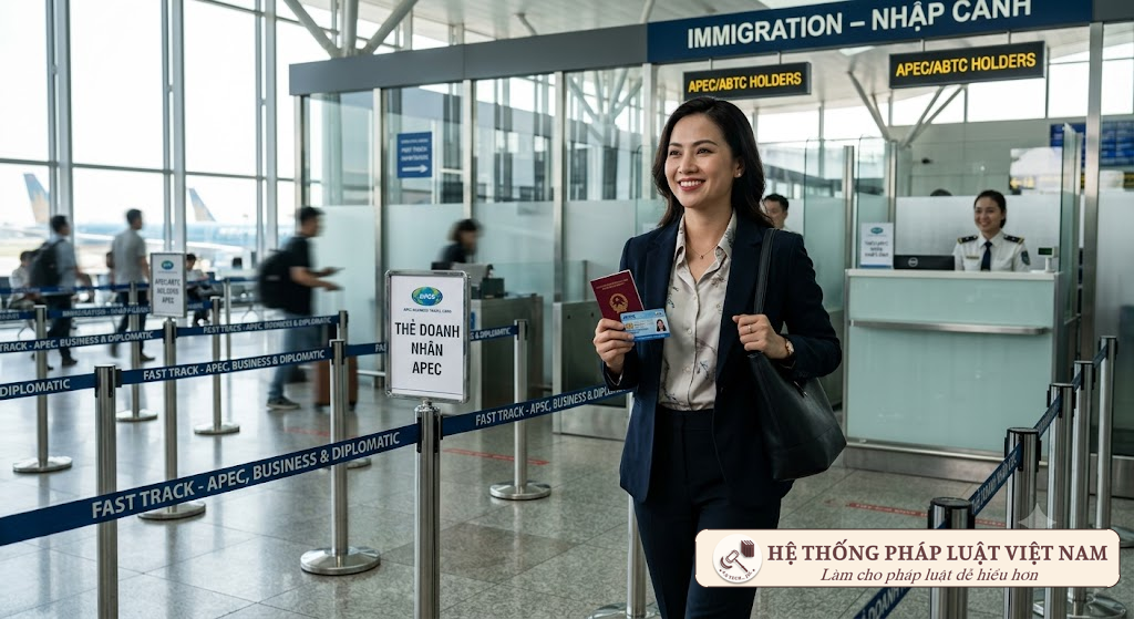 Doanh nhân sử dụng thẻ ABTC xuất nhập cảnh nhanh chóng