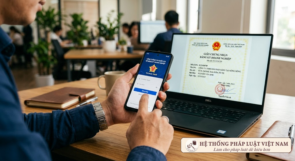 Đăng ký doanh nghiệp trực tuyến qua môi trường điện tử