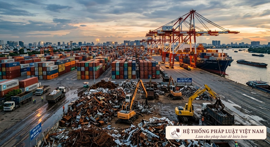 Siết chặt quản lý phế liệu nhập khẩu: Danh mục các nhóm phế liệu chính thức bị tạm ngừng kinh doanh tạm nhập, tái xuất từ tháng 9/2026
