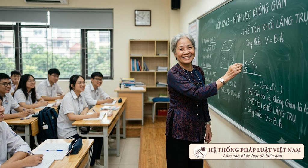Giáo viên nghỉ hưu muốn tiếp tục đứng lớp: 4 điều kiện &quot;vàng&quot; bắt buộc phải biết từ tháng 9/2026
