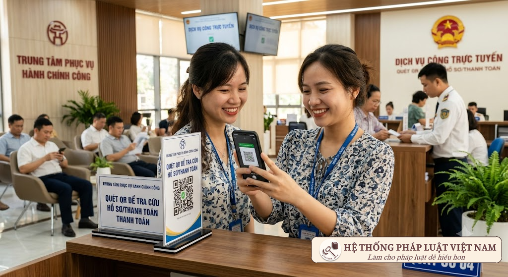 Người dân thực hiện thủ tục hành chính trực tuyến qua VNeID