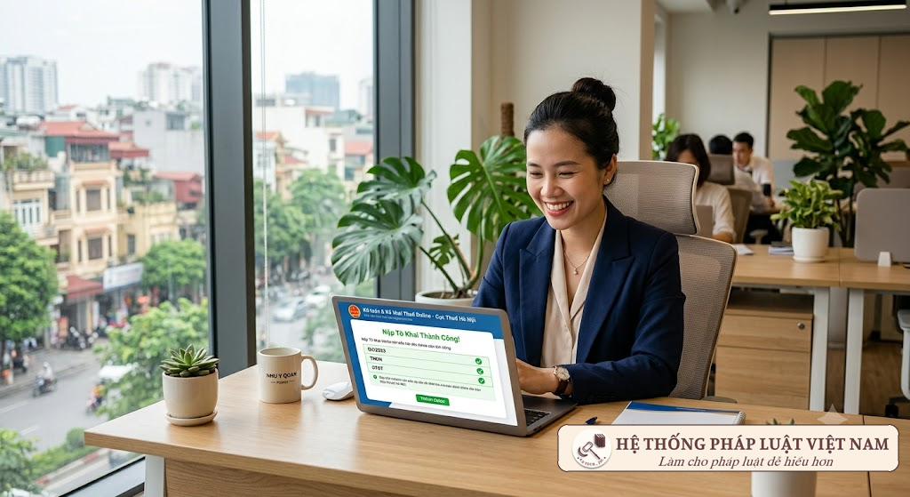 Doanh nghiệp thực hiện kê khai thuế điện tử tuân thủ pháp luật