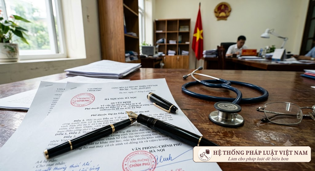 Bàn làm việc pháp chế y tế