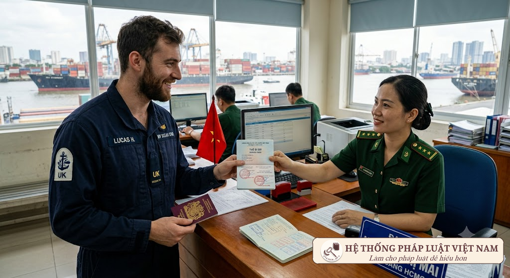 Cấp giấy phép đi bờ cho thuyền viên nước ngoài