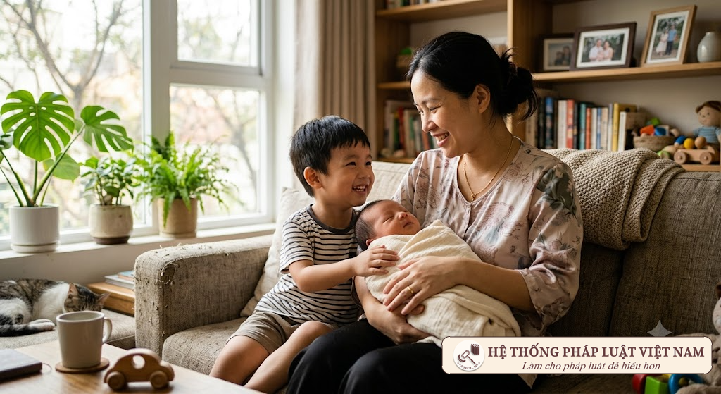Sinh con thứ 2 từ ngày 01/7/2026: Cách tính tiền thai sản 7 tháng và các khoản trợ cấp đi kèm mới nhất
