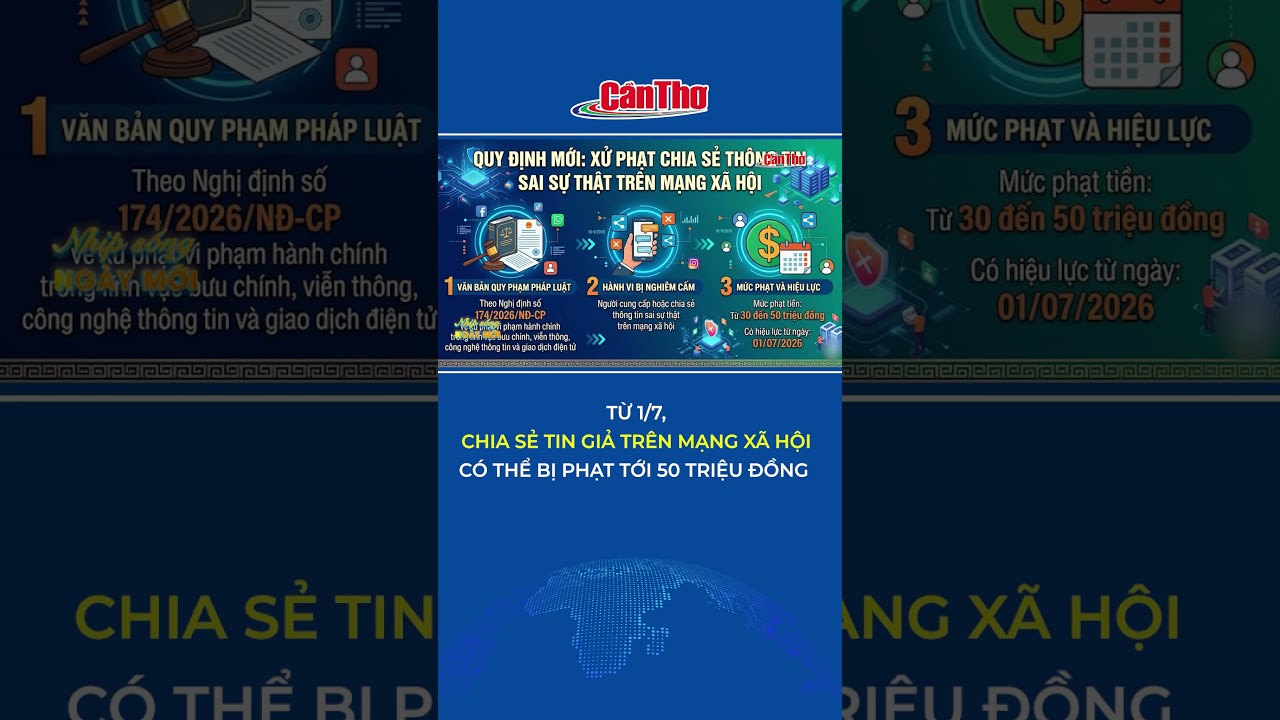 Chia sẻ link chứa nội dung vi phạm pháp luật từ 01/7/2026: Coi chừng bị phạt đến 30 triệu đồng!