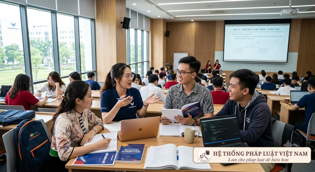 Sinh viên tham gia lớp học thạc sĩ tích hợp