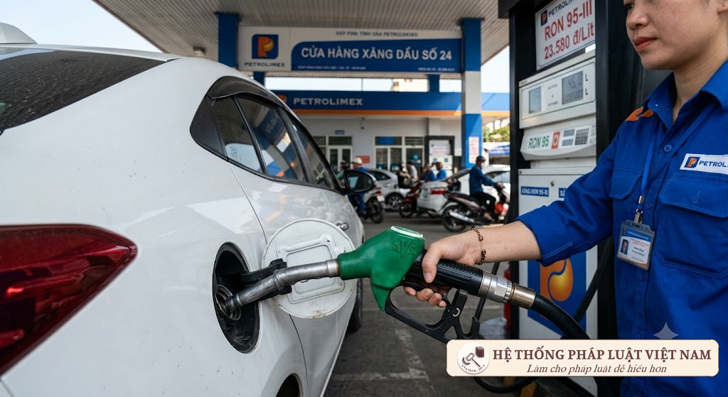 Đổ xăng sinh học E10 cho xe ô tô tại Việt Nam