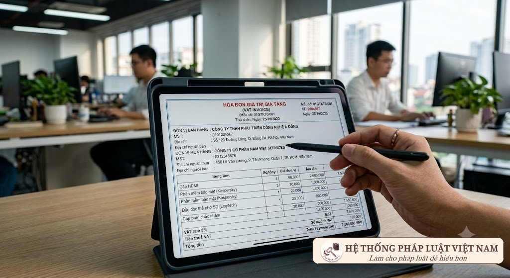 Kiểm tra thông tin địa chỉ trên hóa đơn điện tử