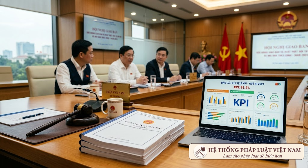 Thí điểm chấm điểm KPI xây dựng pháp luật: Chậm ban hành văn bản quá 41 ngày sẽ bị chấm 0 điểm
