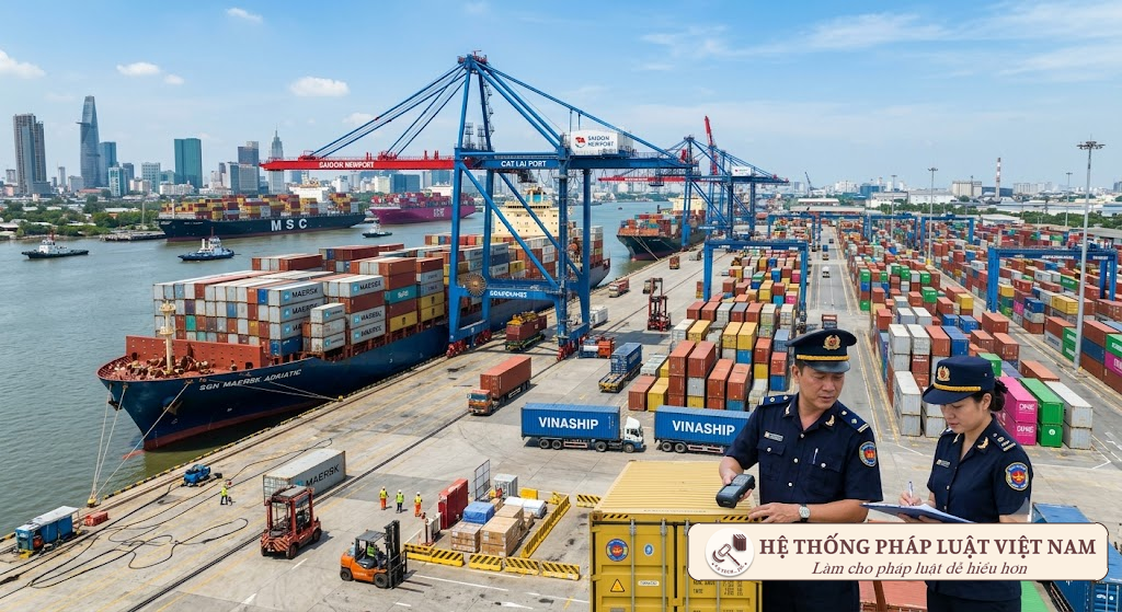 Hoạt động thông quan hàng hóa xuất nhập khẩu tại cảng biển lớn
