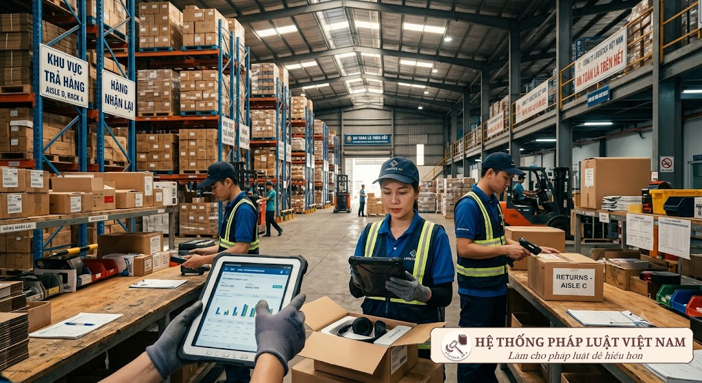 Quy trình kiểm kê hàng hóa bị trả lại tại kho bãi doanh nghiệp