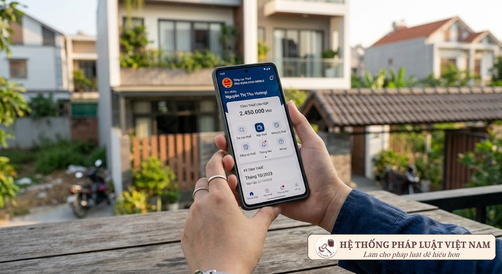 Nộp thuế đất qua ứng dụng eTax Mobile