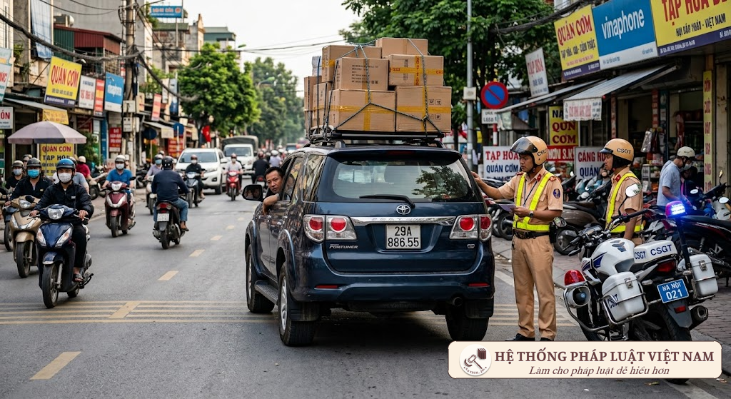 Chở hàng thu tiền bằng ô tô gia đình: Chủ xe đối mặt mức phạt kỷ lục lên tới 52 triệu đồng từ 15/8/2026!
