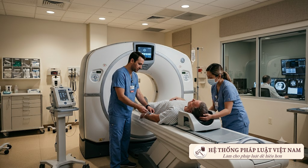 Hệ thống máy CT Scanner trong bệnh viện y tế