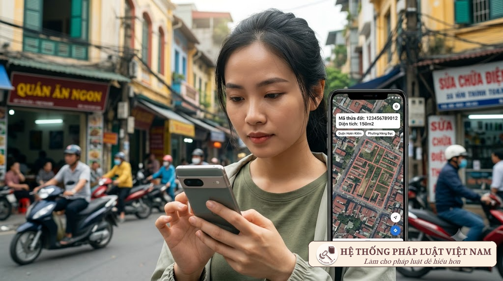 Người dân tra cứu thông tin thửa đất được công khai qua ứng dụng VNeID Tra cứu dữ liệu định danh địa điểm thửa đất trên ứng dụng VNeID