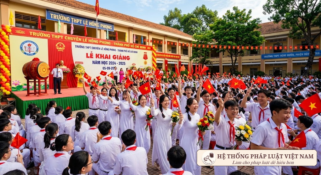 Toàn quốc tổ chức Lễ khai giảng năm học 2026-2027 vào sáng 05/9: Những yêu cầu bắt buộc các trường học cần lưu ý
