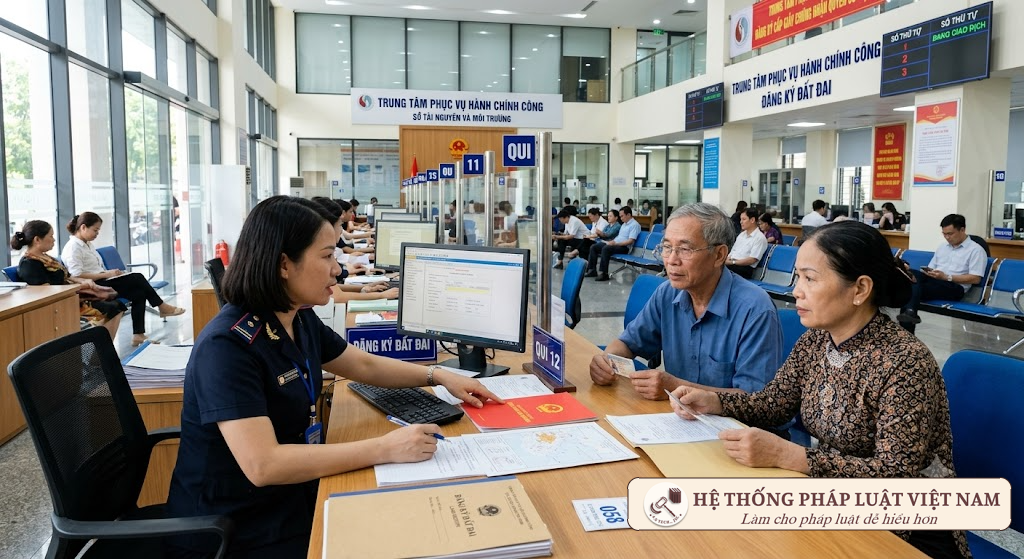 Thủ tục đăng ký biến động sang tên quyền sử dụng đất tại Văn phòng đăng ký đất đai