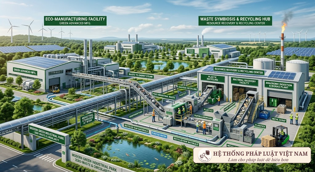 Mô hình liên kết và cộng sinh công nghiệp tuần hoàn