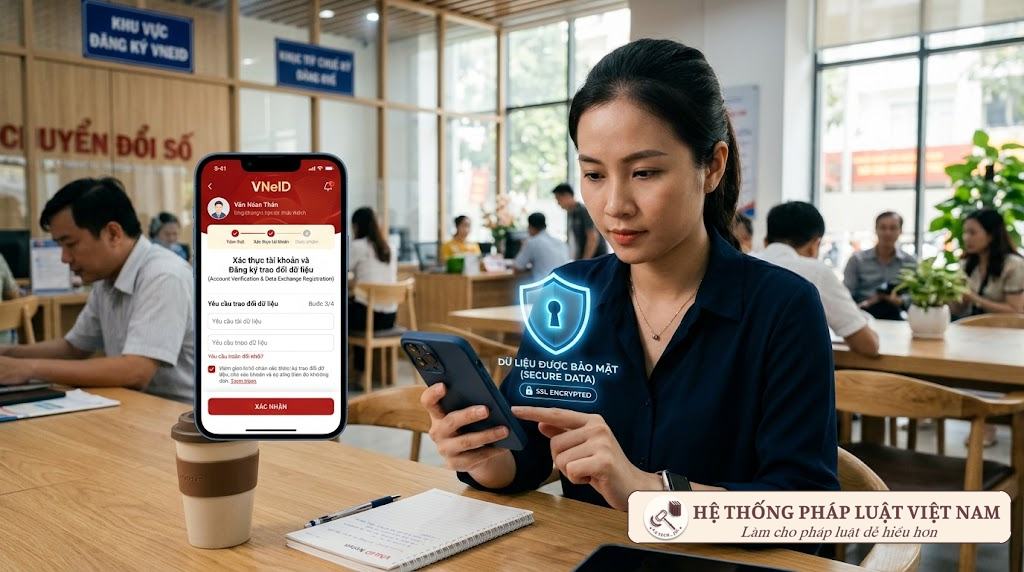 Đăng ký tài khoản sàn dữ liệu bằng VNeID mức độ 2