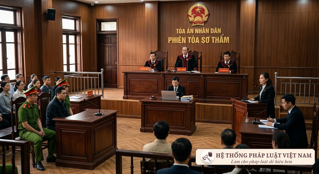 Phiên tòa xét xử và xem xét miễn trách nhiệm hình sự theo chính sách đặc thù