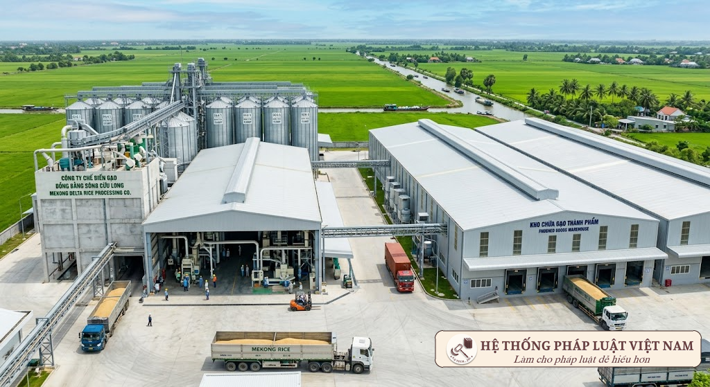 Cơ sở xay xát và kho chứa thóc gạo đạt chuẩn theo quy định mới