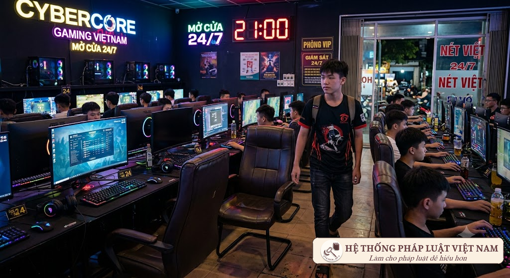 Siết chặt quản lý quán Internet: Đề xuất cấm trẻ em dưới 16 tuổi chơi game sau 21 giờ và giới hạn 60 phút/ngày