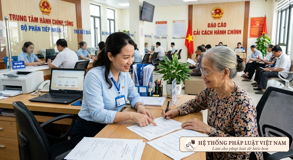 Hướng dẫn thủ tục nộp hồ sơ nhận trợ cấp hưu trí xã hội