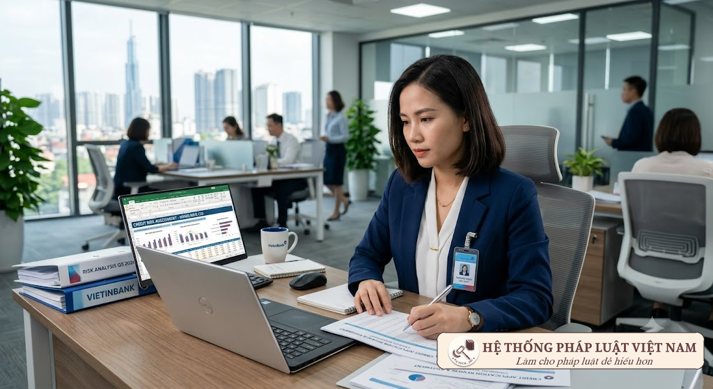 Chuyên viên ngân hàng rà soát dữ liệu báo cáo tín dụng CIC theo quy định mới Chuyên viên ngân hàng rà soát dữ liệu báo cáo tín dụng CIC theo quy định mới