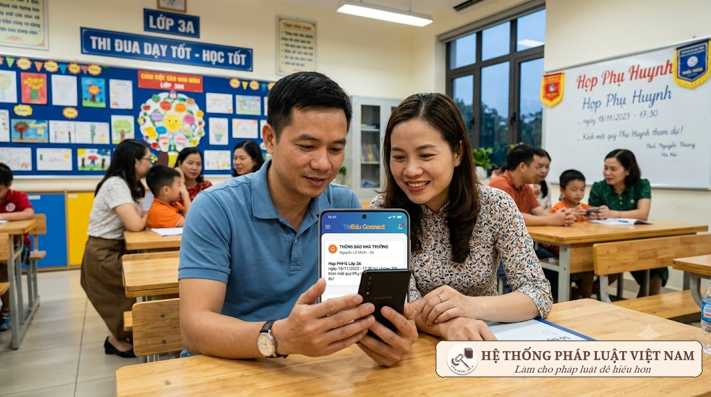 Phụ huynh có bị bắt buộc dùng ứng dụng liên lạc có phí của nhà trường từ 15/11/2026?
