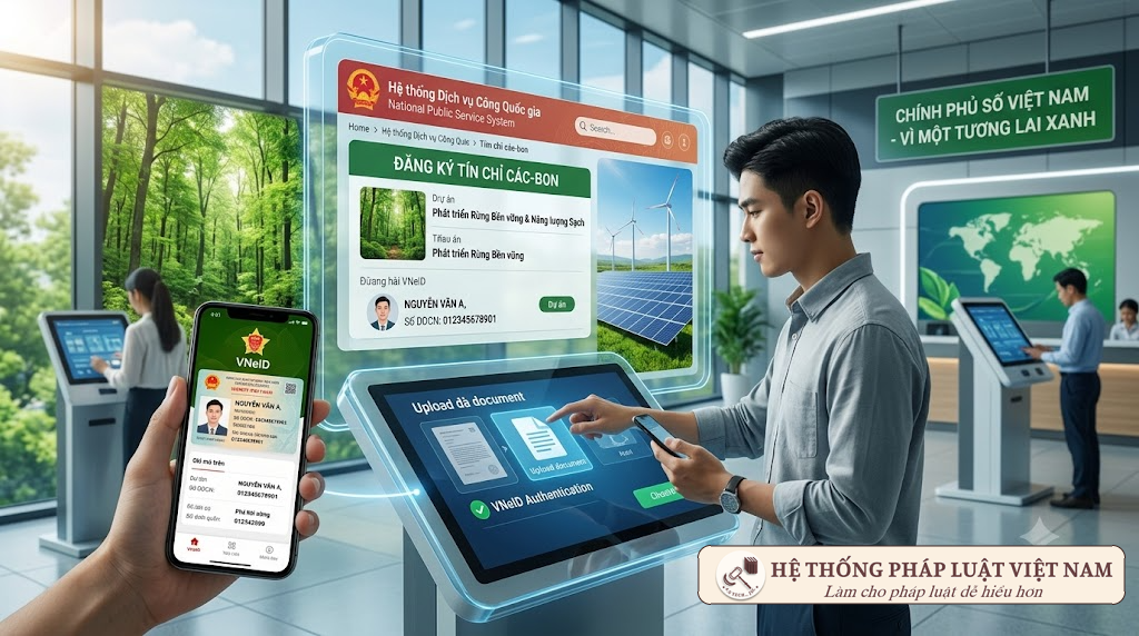 Đăng ký dự án tín chỉ các-bon trong nước qua ứng dụng VNeID từ ngày 12/12/2026
