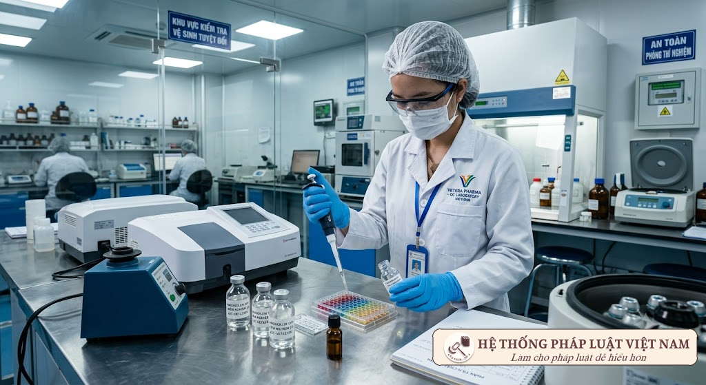 Kiểm nghiệm chất lượng thuốc thú y trong phòng thí nghiệm