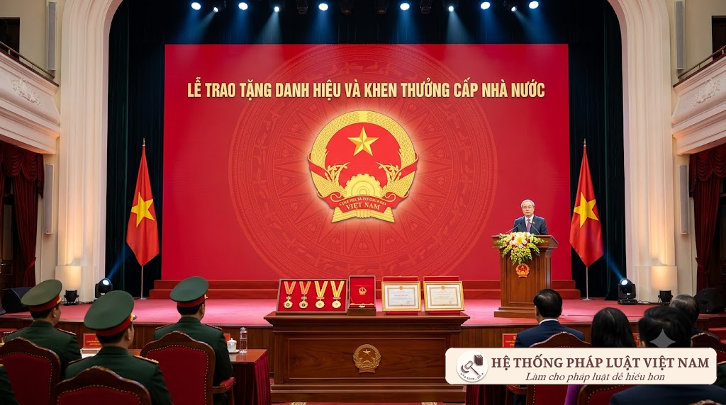   
            Các hình thức khen thưởng cấp Nhà nước gồm những gì? Quy định mới nhất theo Nghị định 368/2026/NĐ-CP
      