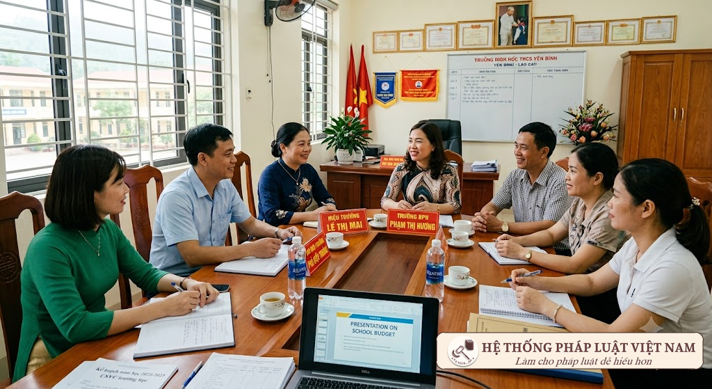 Đại diện phụ huynh và nhà trường làm việc minh bạch