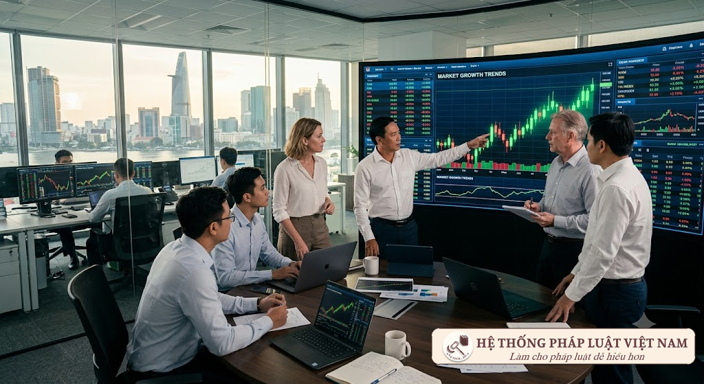 Nhà đầu tư nước ngoài và môi giới chứng khoán tại sàn giao dịch Việt Nam