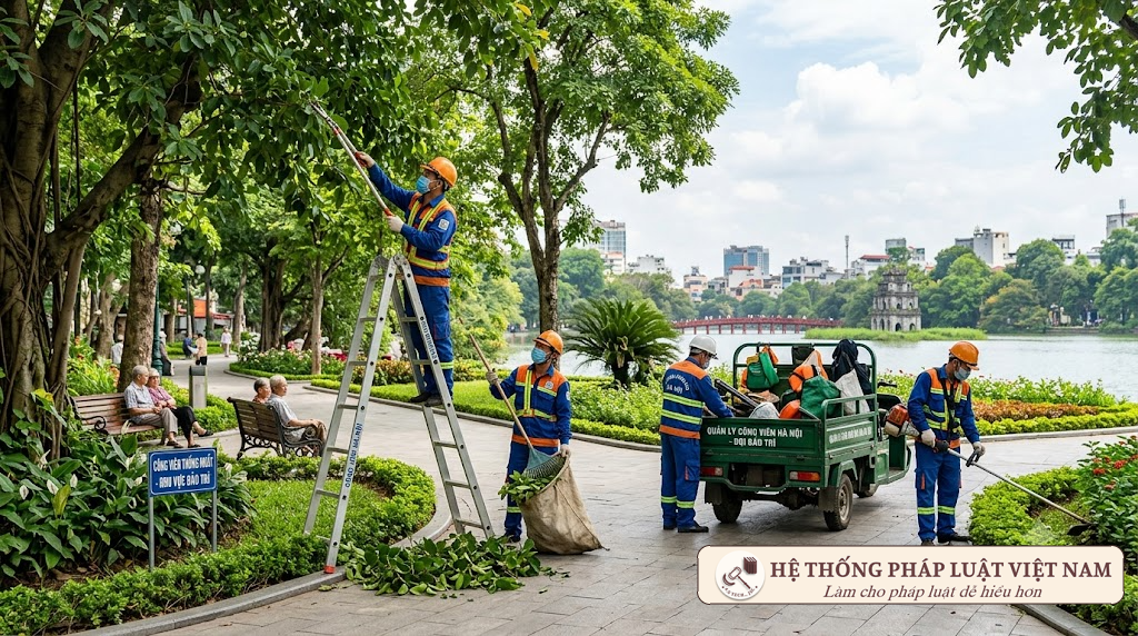 Hạ tầng công viên đô thị và tỷ lệ hao mòn tài sản công viên, cây xanh