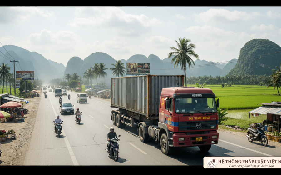 Siết chặt quản lý vận tải: Xe công-ten-nơ bắt buộc phải gắn phù hiệu từ 25/12/2012