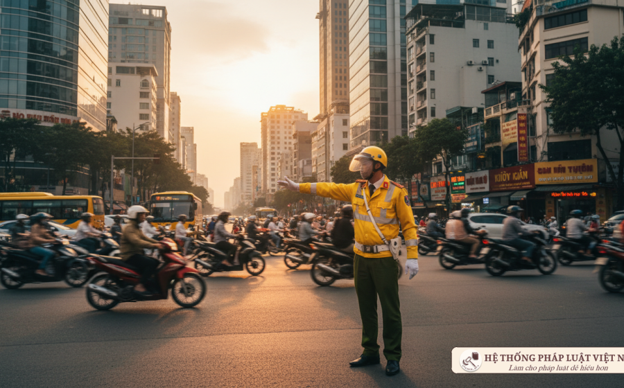 Hiệu lệnh của CSGT, đèn tín hiệu hay biển báo: Đâu là ưu tiên số 1 từ 01/7/2020?