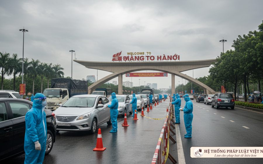 Hà Nội "siết" chặt cửa ngõ: Toàn bộ người từ vùng giãn cách phải cách ly tập trung từ 0h ngày 22/7/2021