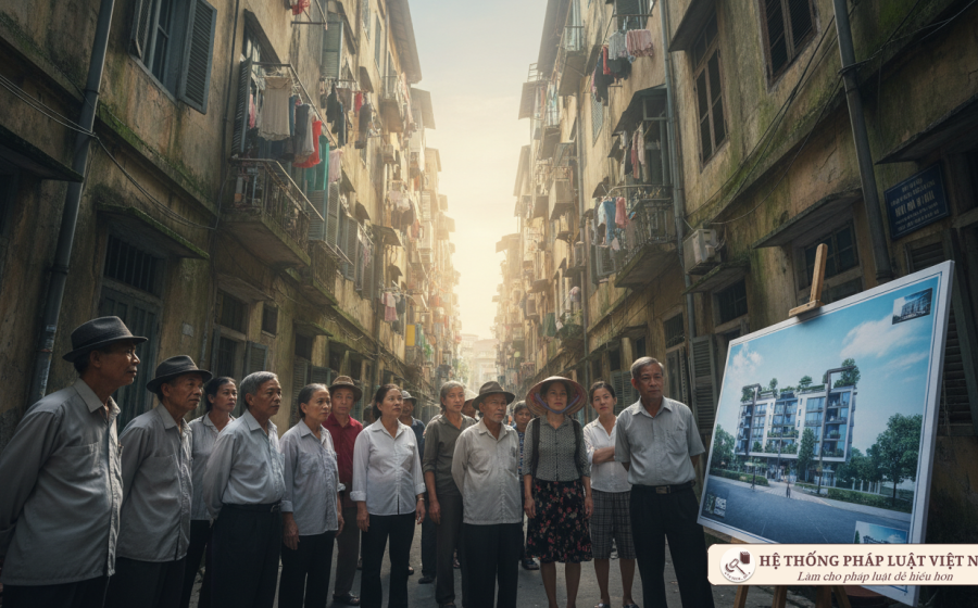Cải tạo chung cư cũ: Người dân được bồi thường gấp 2 lần diện tích căn hộ từ 01/9/2021?