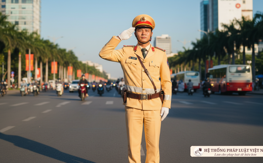 CSGT có bắt buộc phải chào người vi phạm khi dừng xe kiểm tra từ tháng 10/2023?