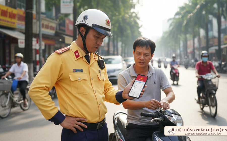 Quên mang bằng lái xe bản cứng có bị phạt? Tin vui từ VNeID từ ngày 01/6/2024