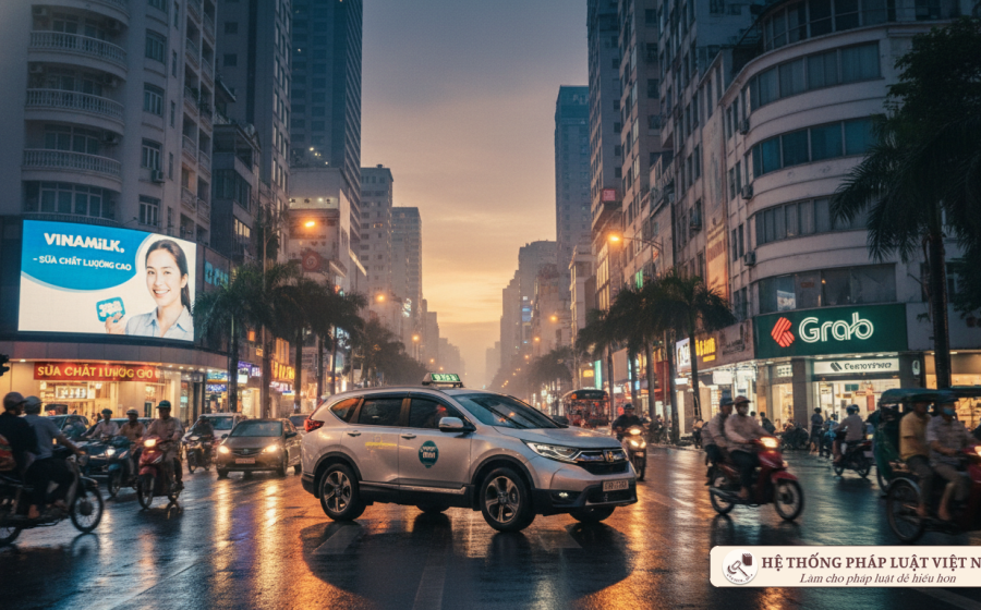 Xe taxi trên đường phố Việt Nam