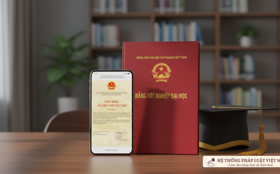 Văn bằng chứng chỉ số và bằng giấy có giá trị pháp lý như nhau từ 15/4/2026