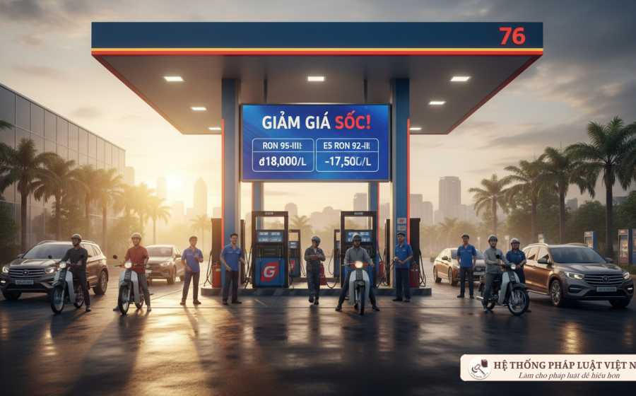 Giá xăng giảm 'sốc' hơn 5.600 đồng/lít từ 24h ngày 26/3/2026: Cú hích mạnh cho nền kinh tế