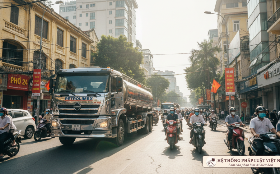 "Giải cứu" cơn khát xăng dầu: Xe téc được ưu tiên lưu thông 24/24 vào nội đô