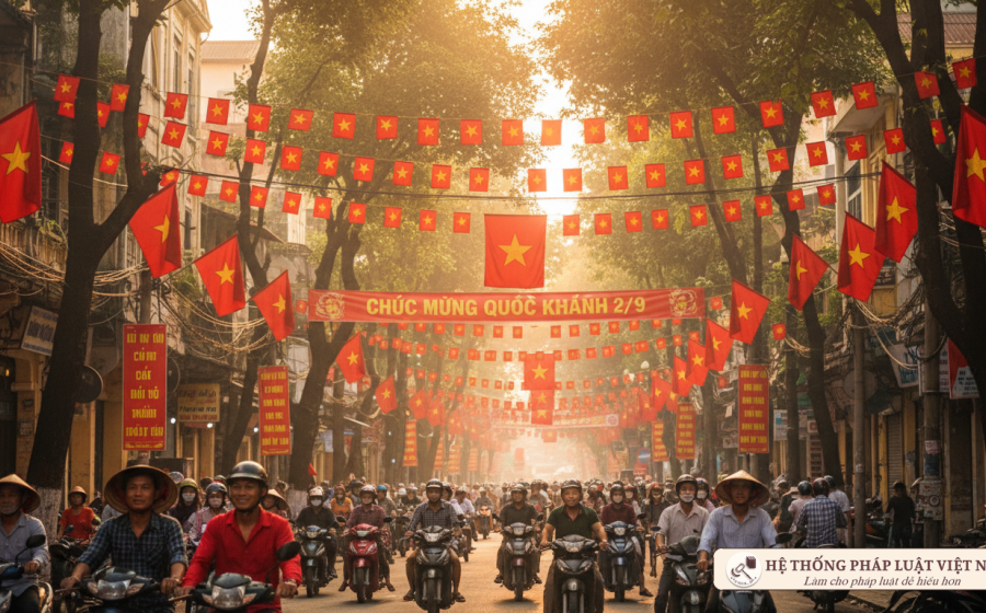 Hà Nội và TP.HCM rực rỡ sắc đỏ: Lịch treo cờ Tổ quốc và nghỉ lễ 2/9 bạn cần biết