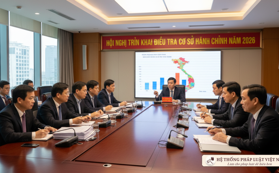 Hội nghị triển khai kế hoạch điều tra cơ sở hành chính sự nghiệp 2026