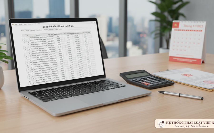 File excel tính tiền bảo hiểm xã hội 1 lần
